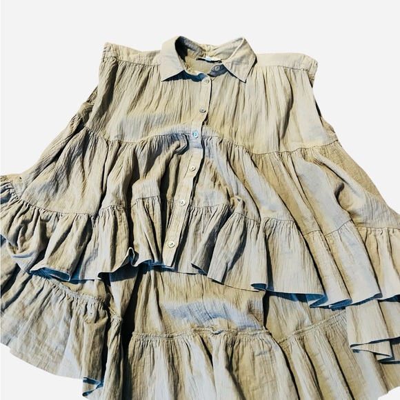 Pinch Beige Ruffled Blouse - Picture 3 of 4